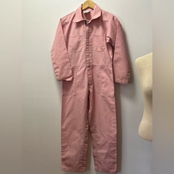 Vintage Pink Coveralls with Pockets on Front and Back - Size Woman’s XS - Picture 2 of 11